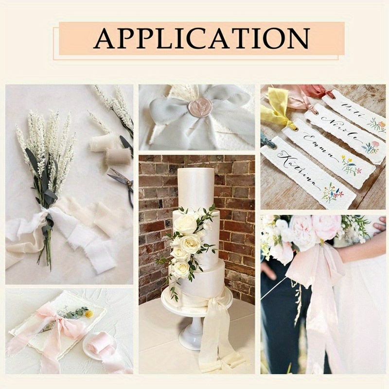 Burlap Chiffon Ribbon Rolls For Gift Box Ties Party Wedding - Temu