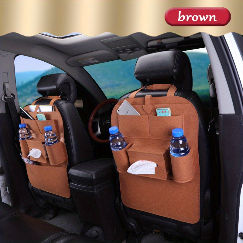 Bolsa de almacenamiento del asiento trasero del coche organizador de  bolsillo múltiple para automóvil protector de retroceso para niños[Bg]