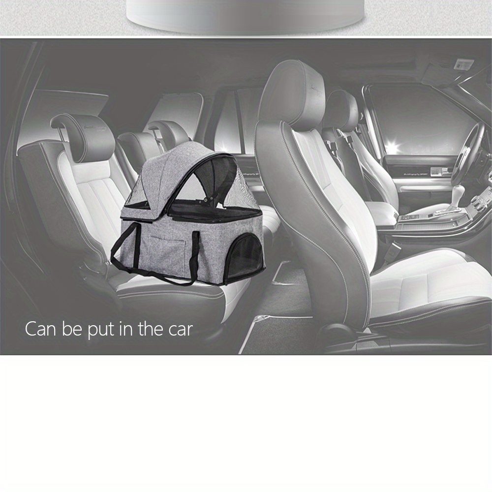 Foldable Pet Stroller Detachable Blanket Perfect Dogs Cats Temu