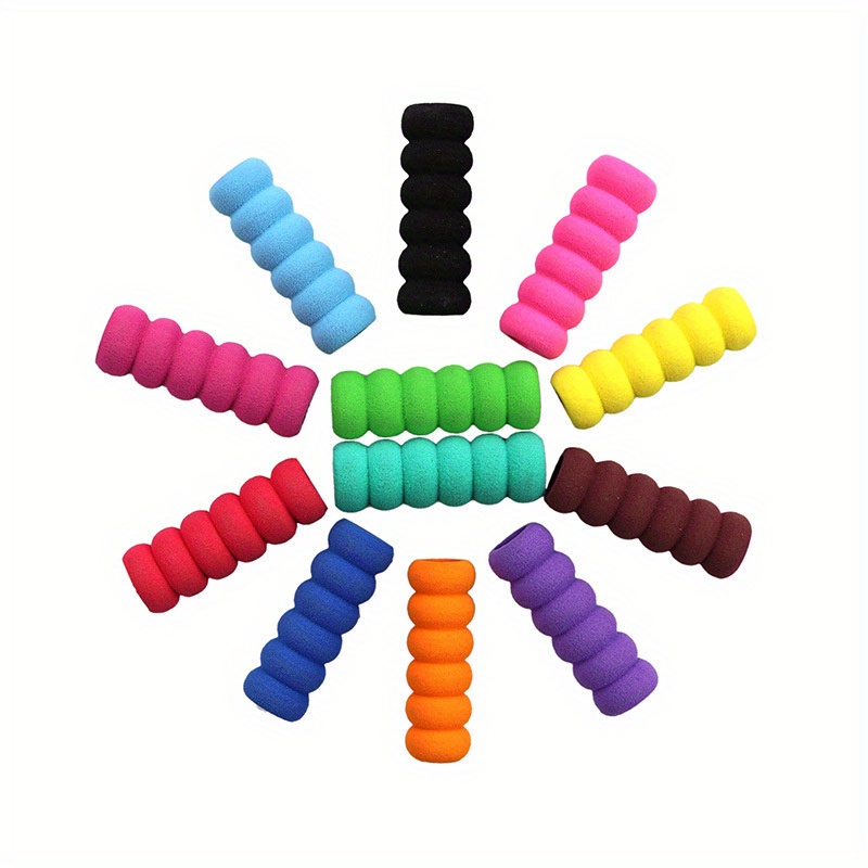 Random Color Soft Foam Diamond Painting Holder Hold Pen Correction Pencil  Grips Artificial Diamond Painting Grippers Pencil Cushion (Colors Random) (