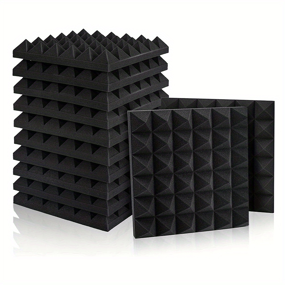 Acoustic Foam Panels 2 X 12 X 12 Pyramid Sound Absorbing Panel Acoustic ...