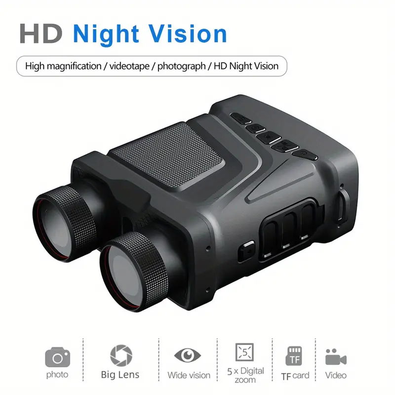 5X Zoom Digital Infrared Night Vision Binocular Telescope For Hunting Camping Professional 1080P 11811 02inch Night Vision Device Without TF Card Working With Batteries excluding Batteries details 2