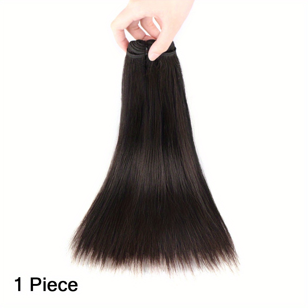 100 Human Hair Weave Bundles Double Drawn Straight Virgin Temu