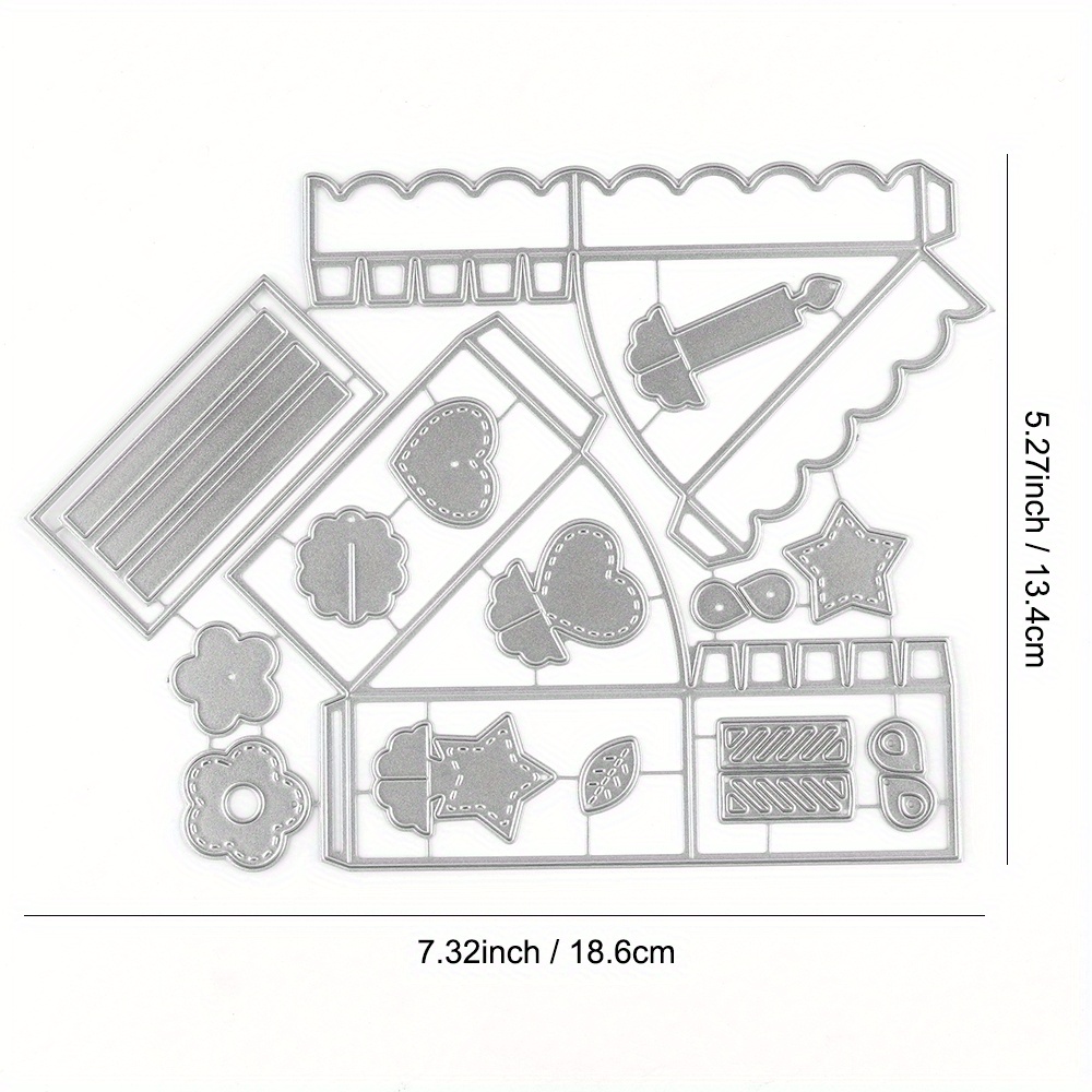 Box Shape Cutting Dies For Scrapbooking Album Card Making Decoration Paper Craft Metal Die Cuts