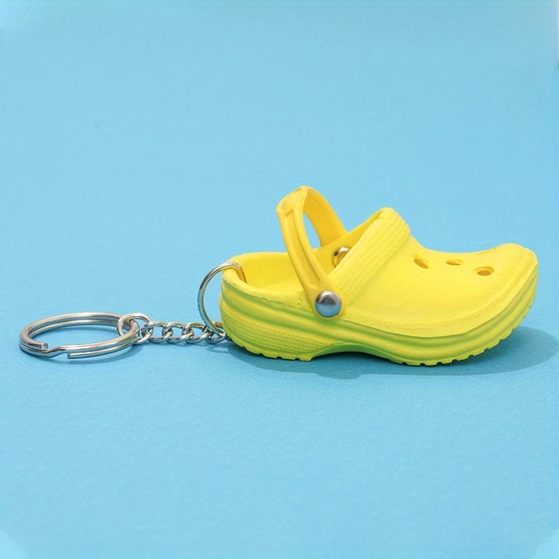 Yellow hot sale croc keychain