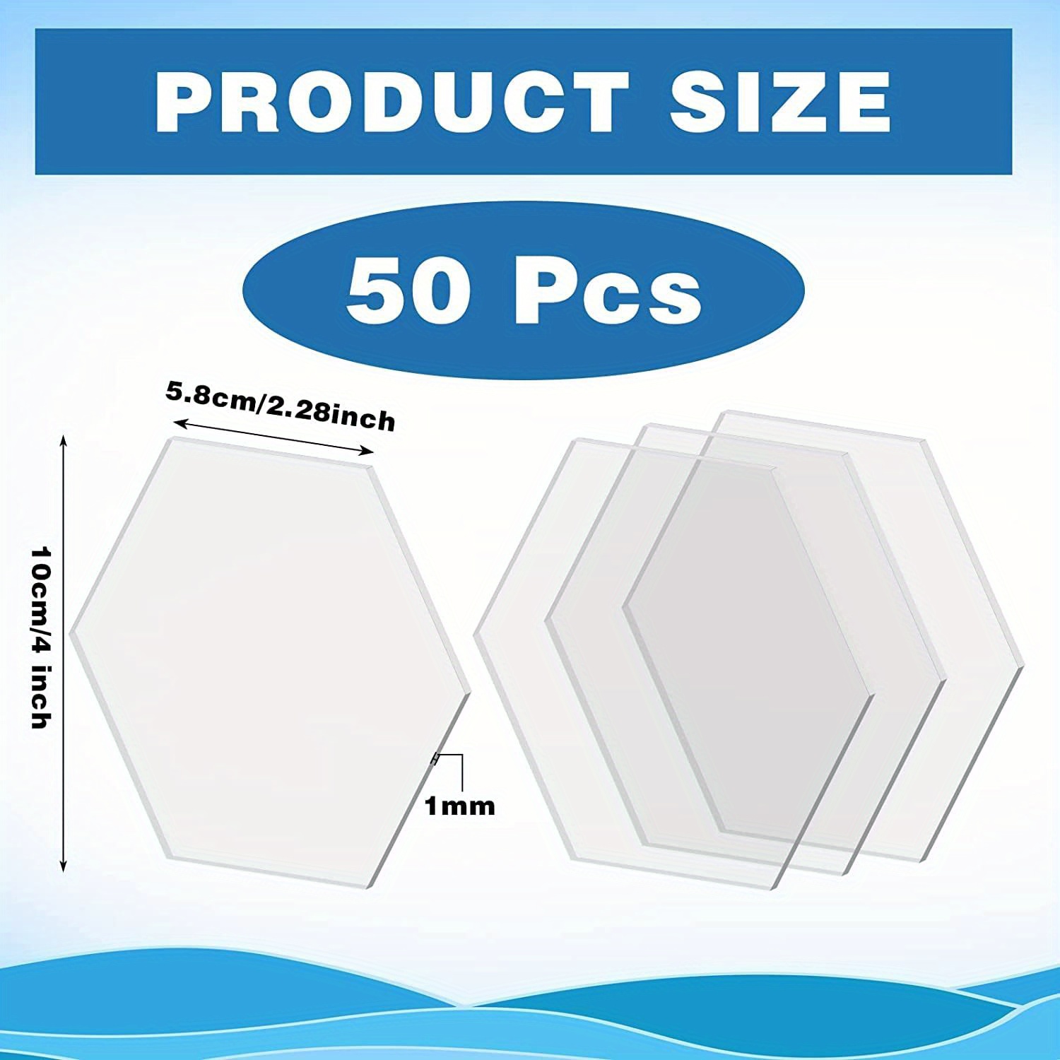 Clear Acrylic Sheets Acrylic Hexagon Blanks Acrylic Blank - Temu