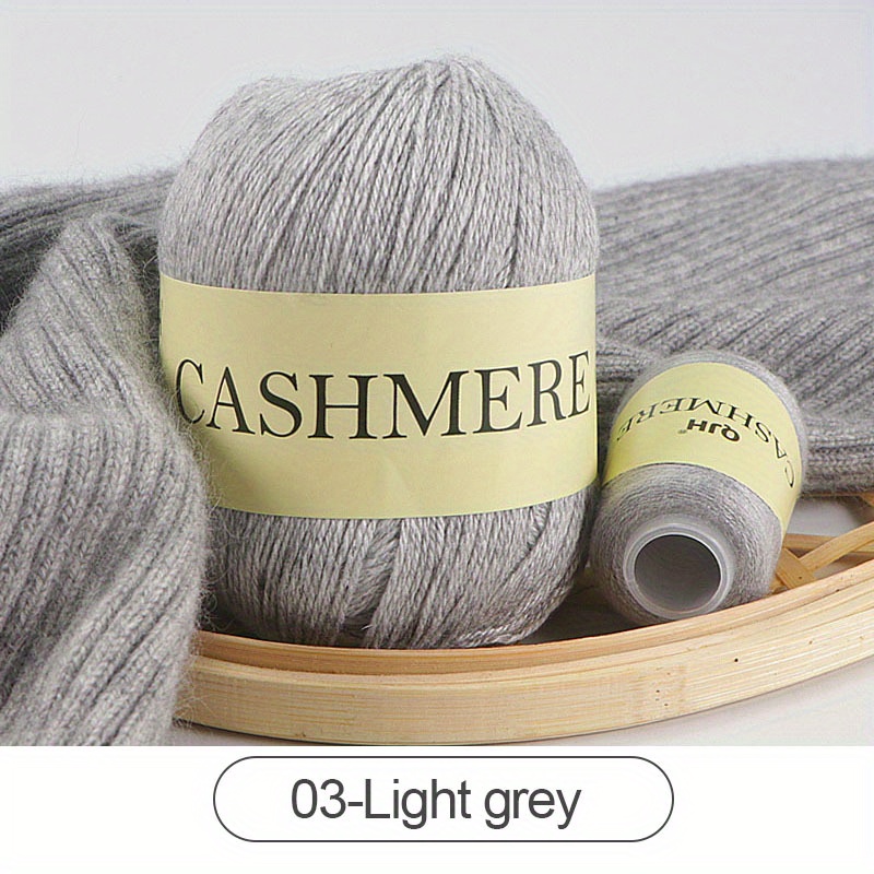 Hand-knitted Cashmere Yarn Anti-pilling Wool Cashmere Middle Thick Crochet  Yarn Hand Knitting Sweater Hat Scarf Cashmere Thread 70g 160m
