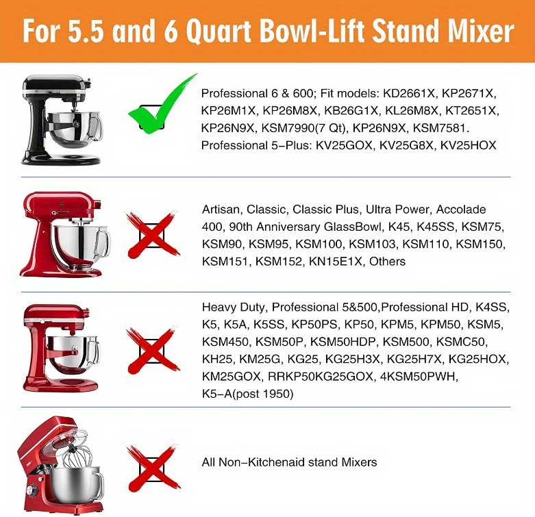 KFE6L 5.5-6 qt. Bowl-Lift Flex Edge Beater for KitchenAid Mixers