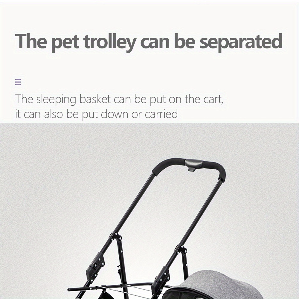 Foldable Pet Stroller Detachable Blanket Perfect Dogs Cats Temu