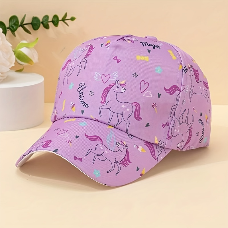 

Rainbow Pony Sun Protection Baseball Cap Outdoor Sun Hat For Boys And Girls Kids