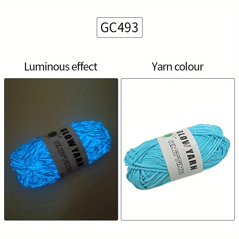 Glow Cotton Yarn Glow Hand Kitting Yarn Luminous Cotton Yarn - Temu