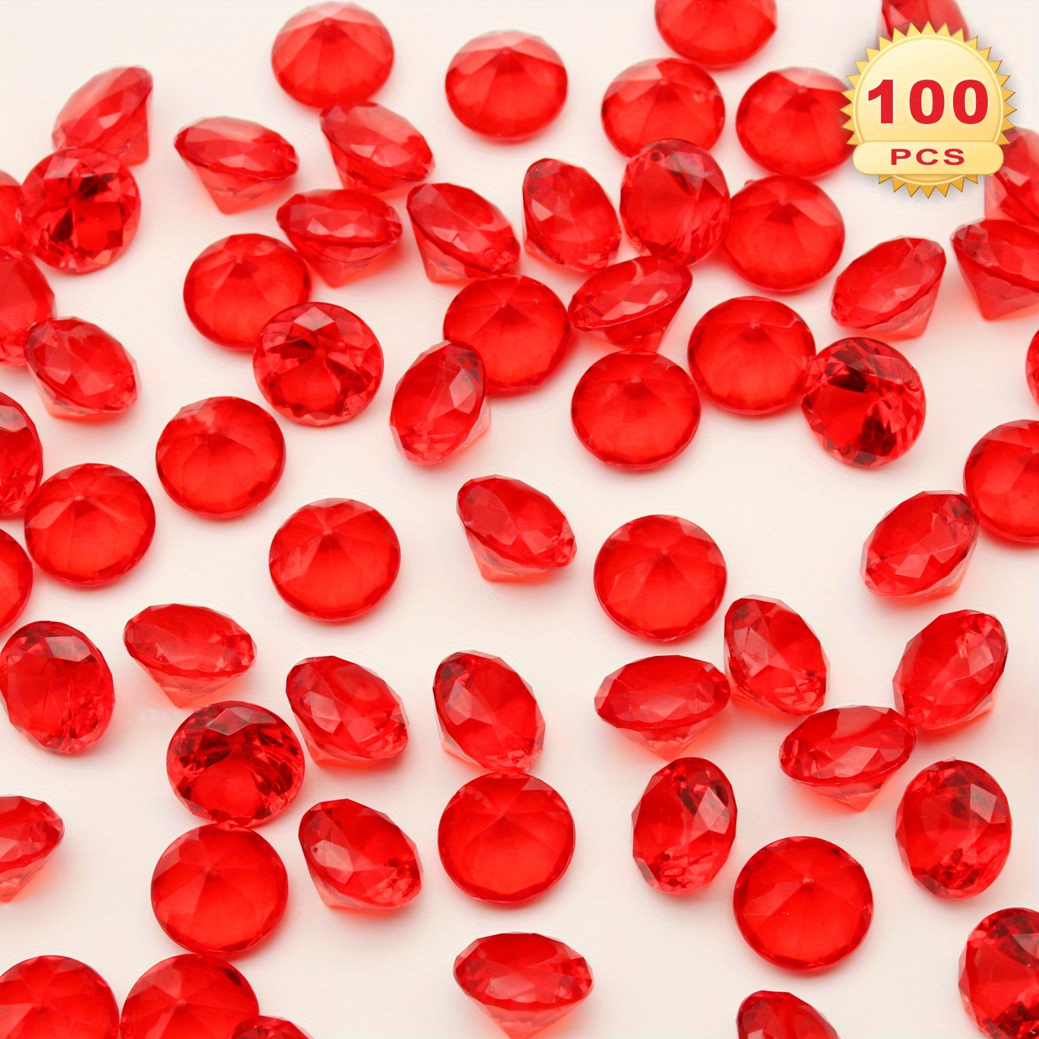 Eye catching Red Glass Gemstone Beads For Vases Aquariums Temu