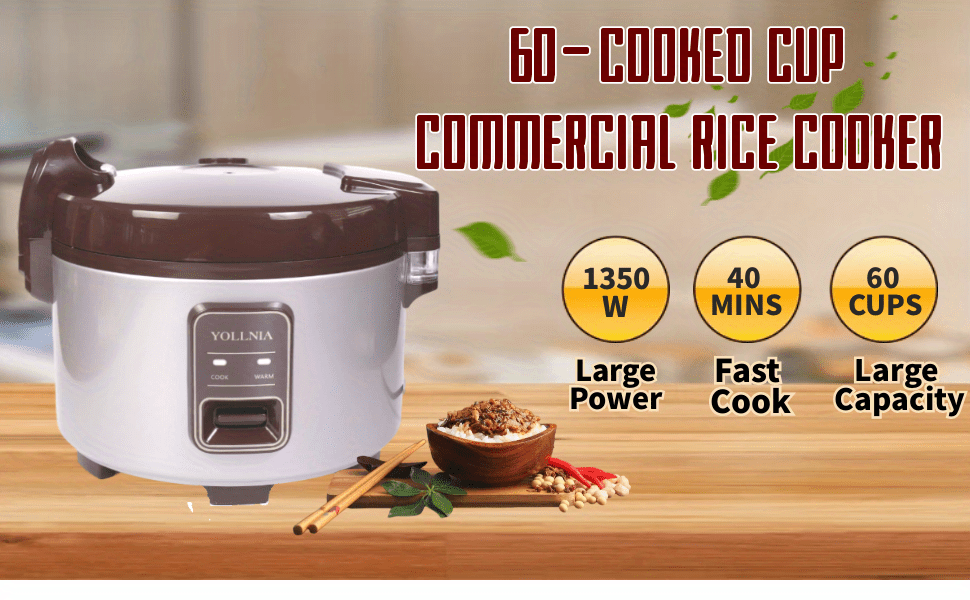 Commercial Rice Cooker Food Warmer 8.17qt /40 Cups Cooked - Temu