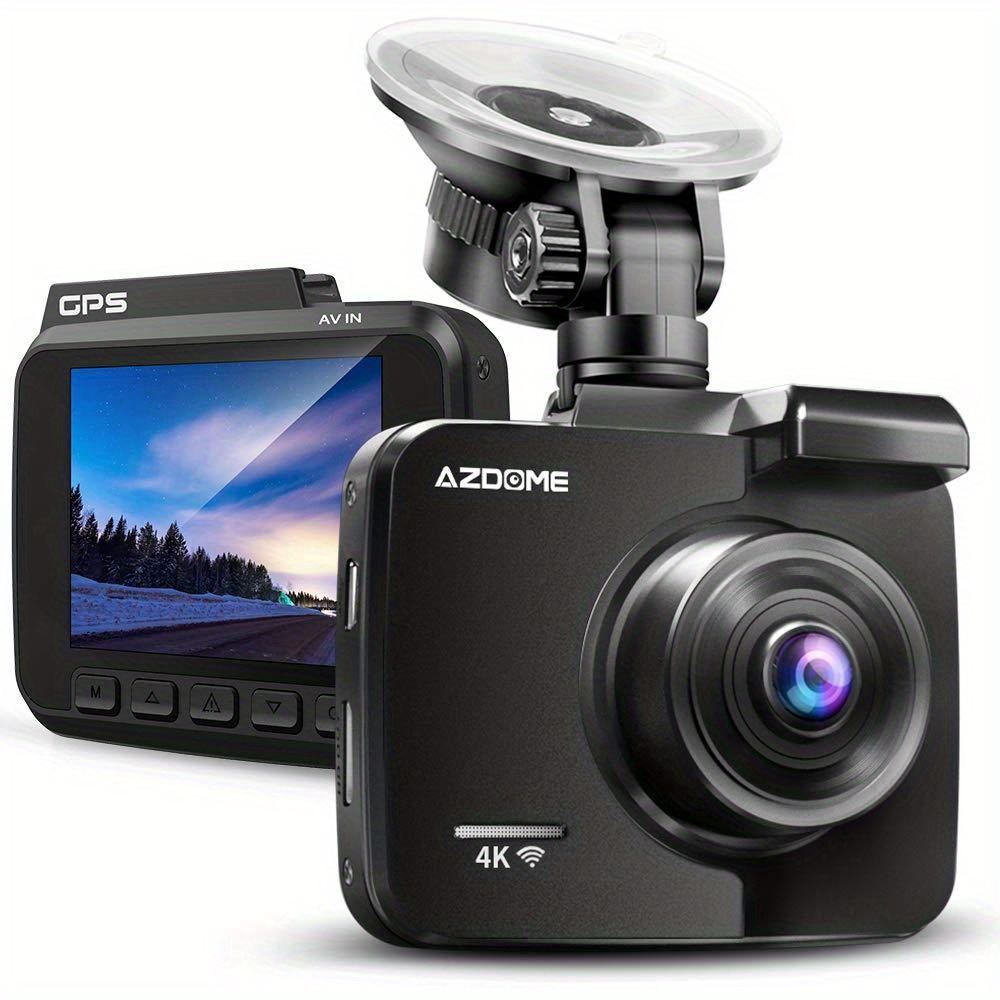 4k Dual Car Dash Cam 2160p Dashcam Camera 170 Angle Auto - Temu