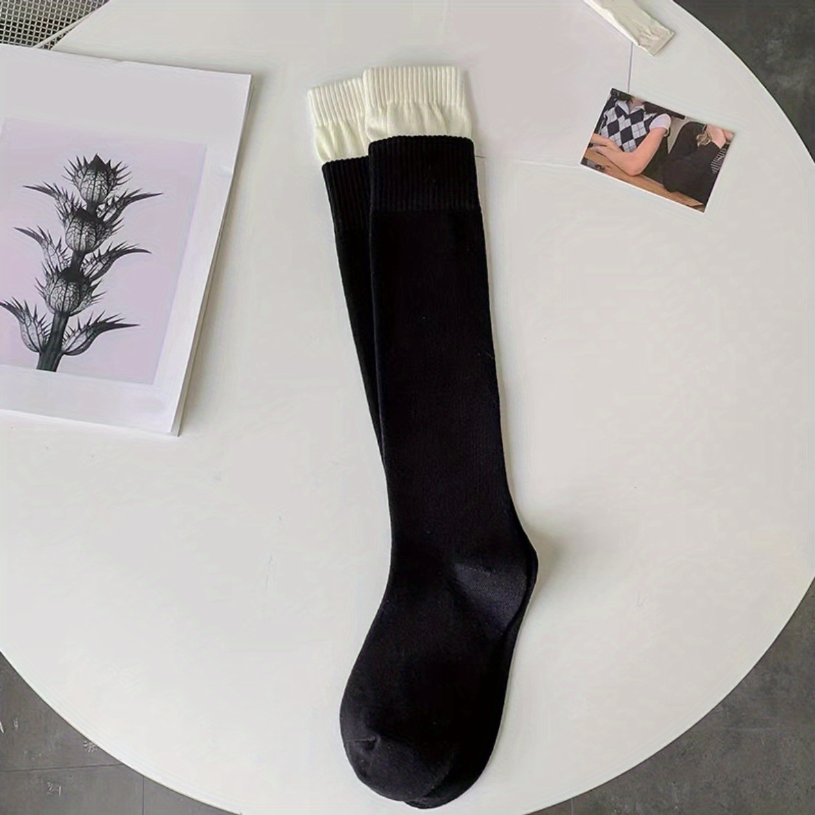 Colorblock Calf Socks - College Style Knee High Socks