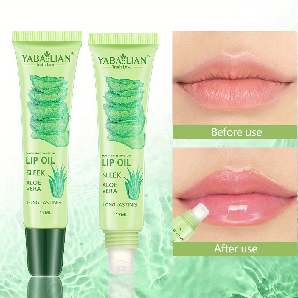 Aloe Lip Oil Moisturizing Lip Balm Lip Care Hydrating Temu