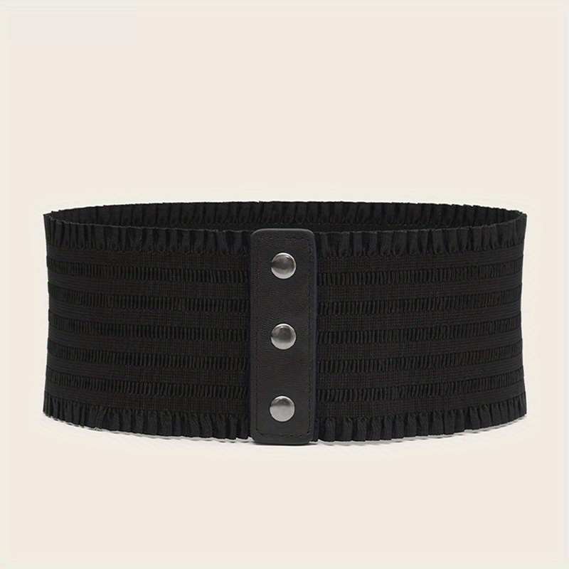 Plus Size Wide Lace Waistband Elegant Elastic Belt Vintage - Temu
