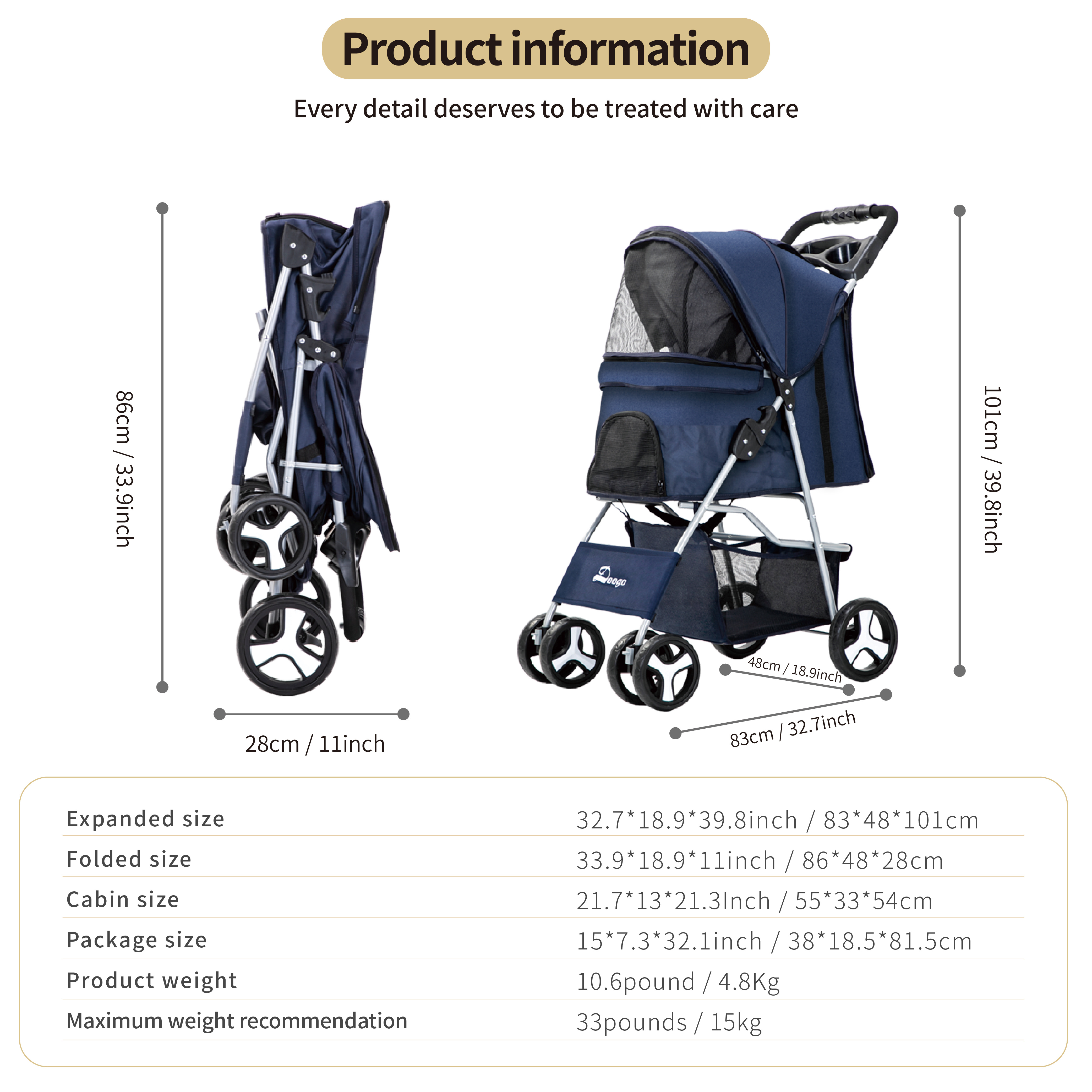 Pet Cart Dogs Folding Stroller Multi headed Design 4 Wheels Temu