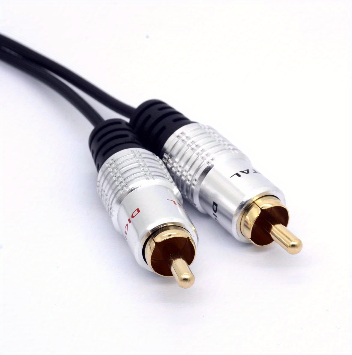  GLHONG Adaptador RCA Y de 9.8 in, 1 RCA hembra a 2 RCA macho  Cable divisor para amplificador de audio subwoofer (RCA hembra a 2 macho) :  Electrónica