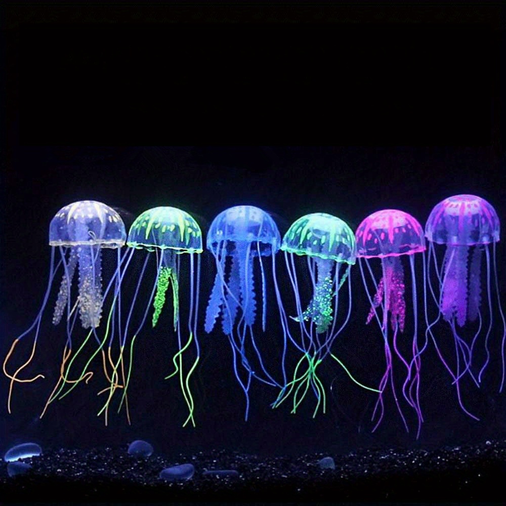 6 Medusas Silicona Brillantes: ¡agregue Toque Mágico Decoración Acuario!, Echa Vistazo Ofertas Hoy Ahora