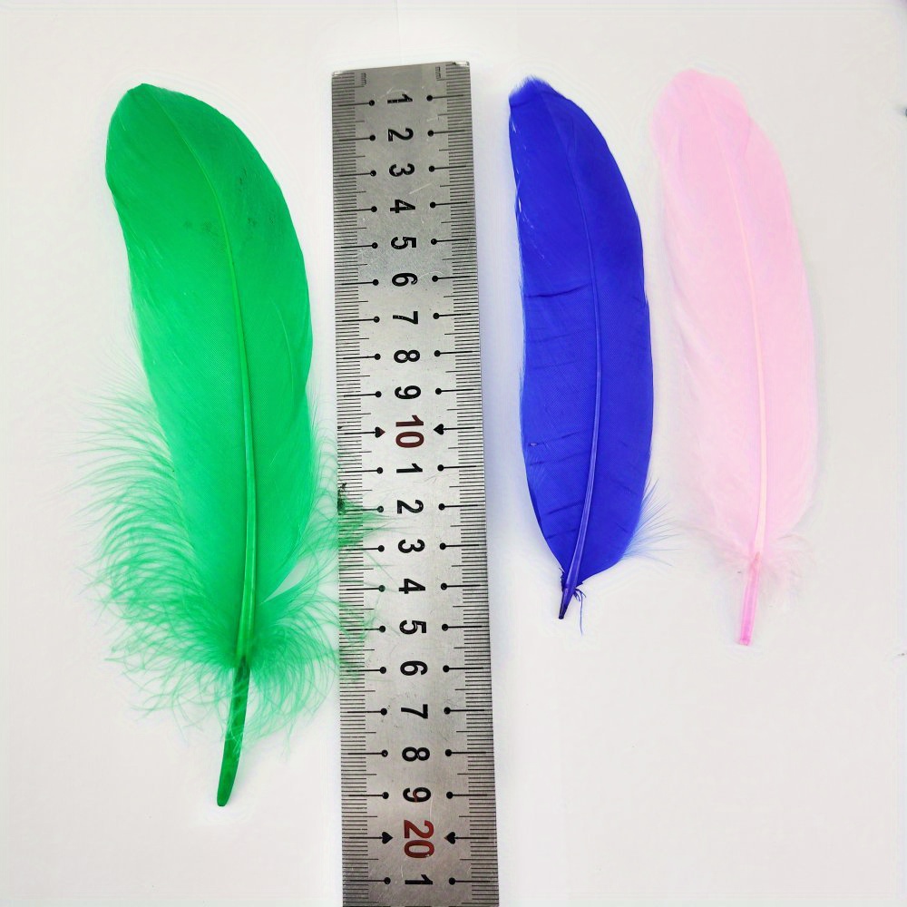  SELCRAFT Plumas para manualidades, 160 piezas de plumas de  ganso de colores mezclados, hermosas plumas de cisne natural, accesorios de  decoración de sombrero de 3.1-4.7 in de largo para manualidades de
