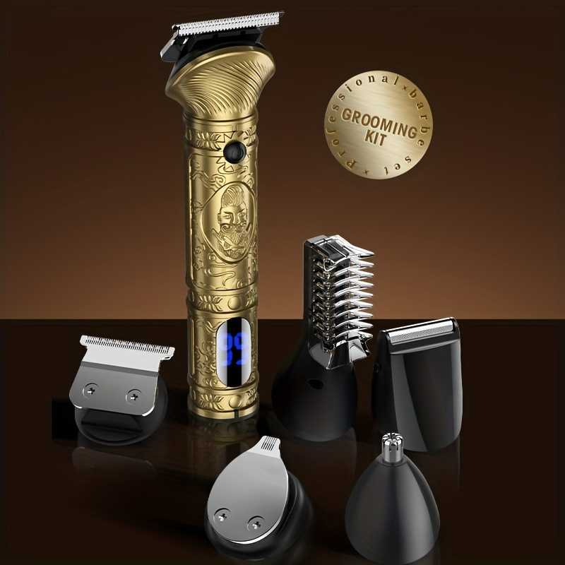 6 in 1 Professional Hair Grooming Kit Men Trim Shave Style Temu
