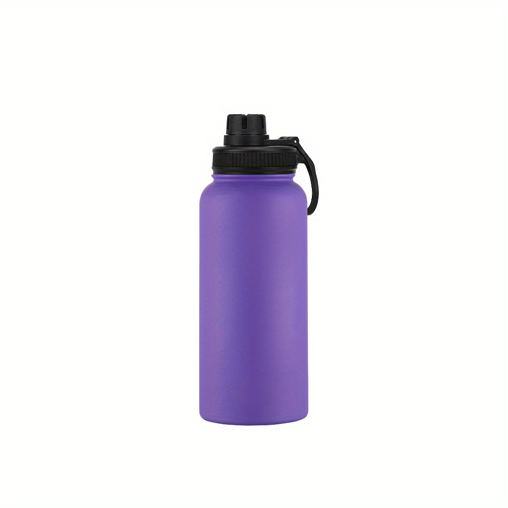 32oz Sports Water Bottle 40oz Stainless Steel Insulated Water Bottle Straw  Lid