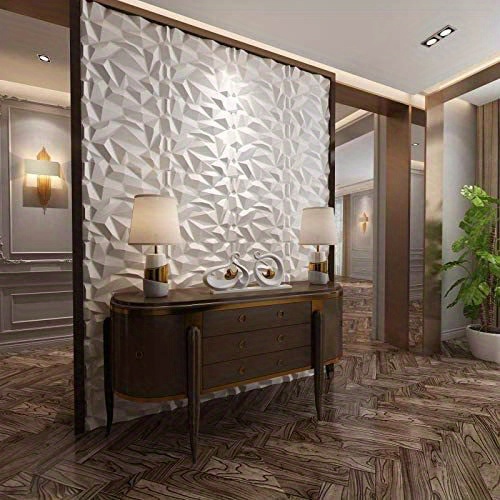 Panel decorativo de pared 3D de 30cm, diseño de diamante, azulejo