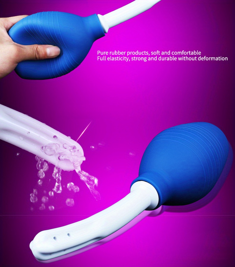 Enema Irrigator Squeeze Washer Reusable Adult Sex Toys Men Temu