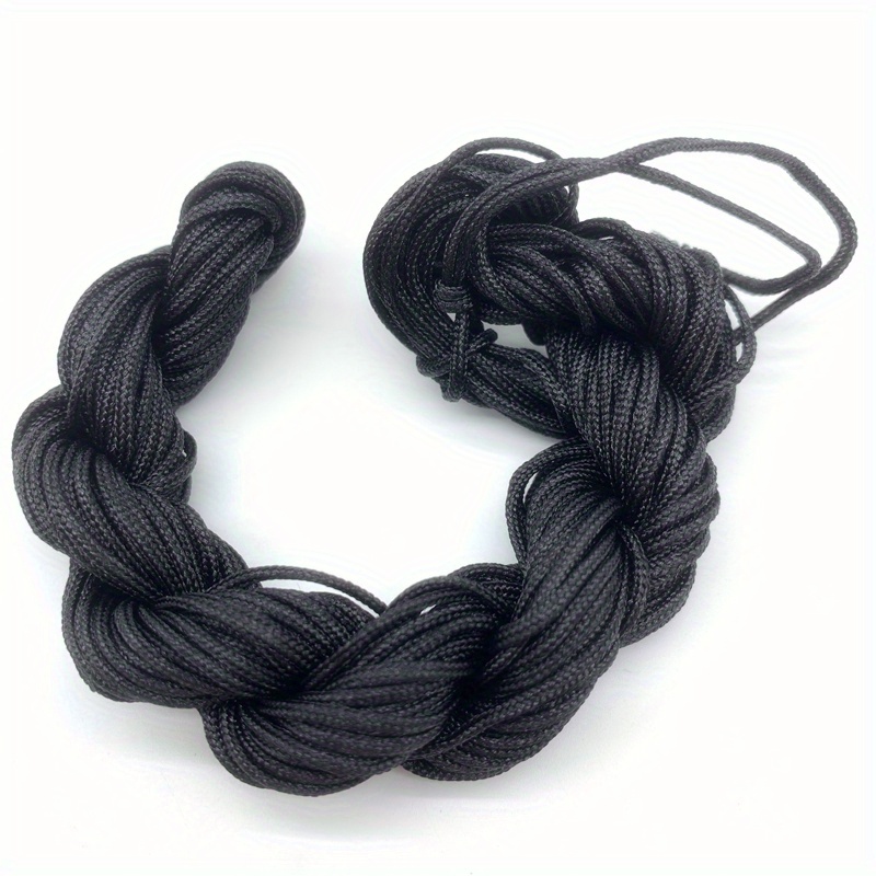  Cuerda de pulsera, cuerda para hacer pulseras, hilo chino para  pulseras, 328.1 ft x 0.031 in de nailon chino cuerda de nudo chino cuerda de  hilo de macramé color burdeos 