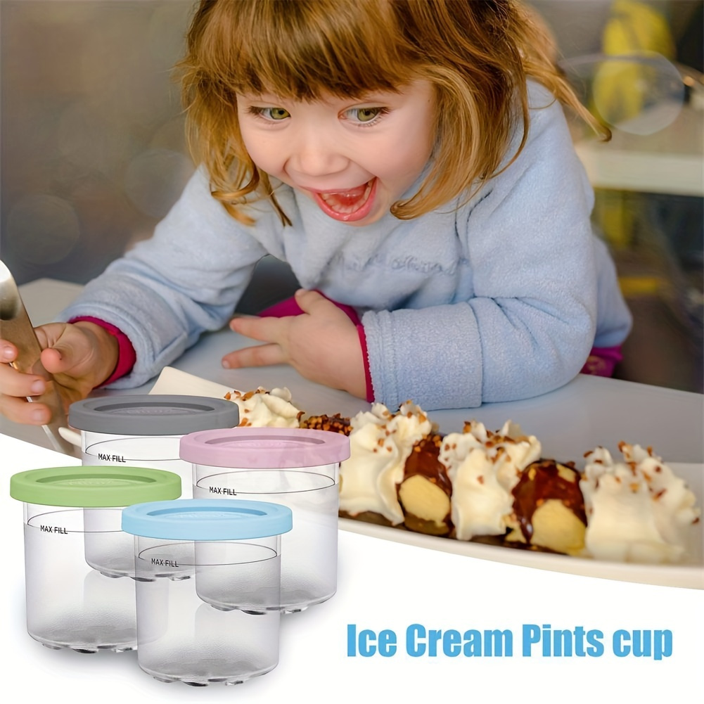 Ice Cream Pint And Lid Set For Ninja Nc299amz C300 Series Ice Cream Maker -  Temu Hungary