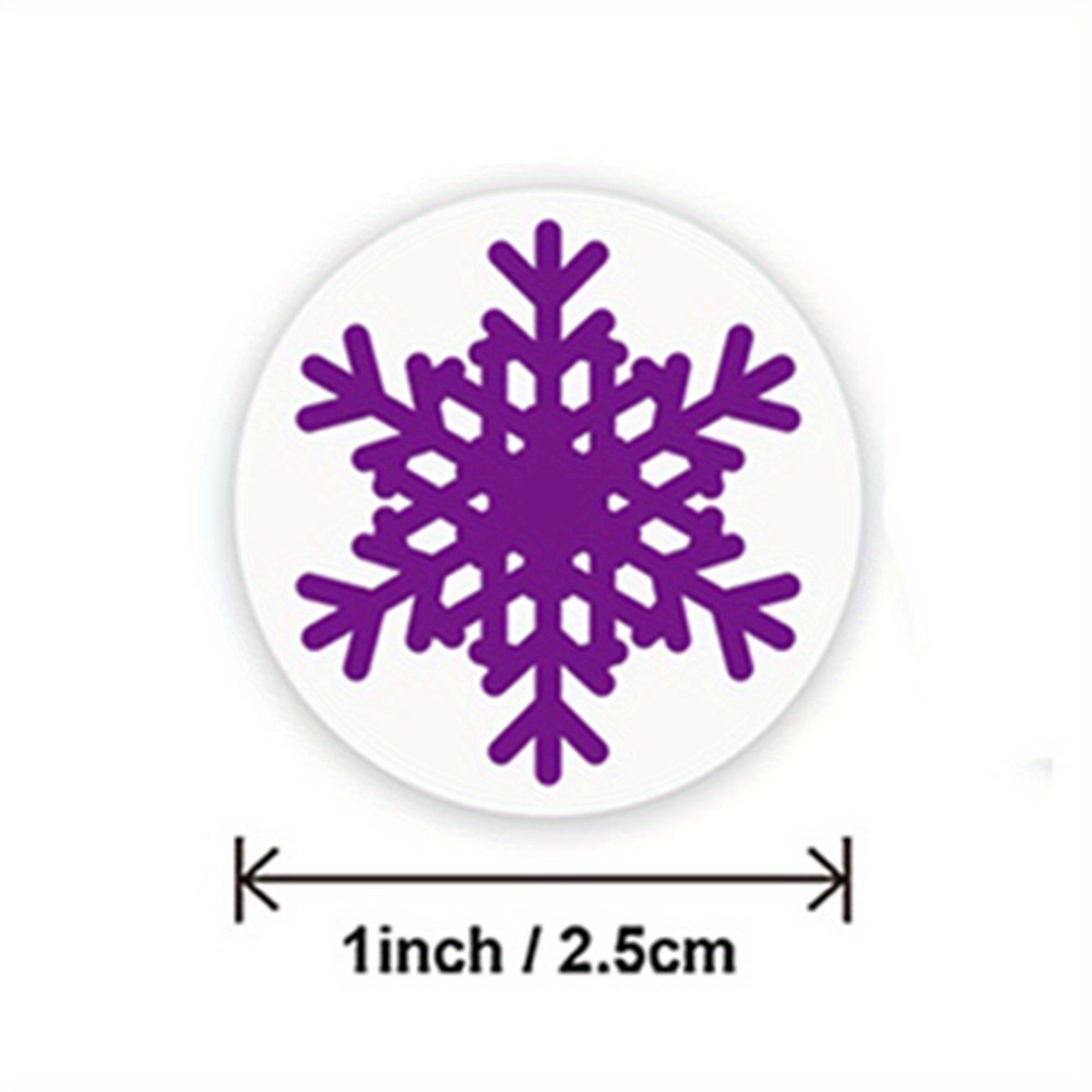 Purple Snowflake Sticker