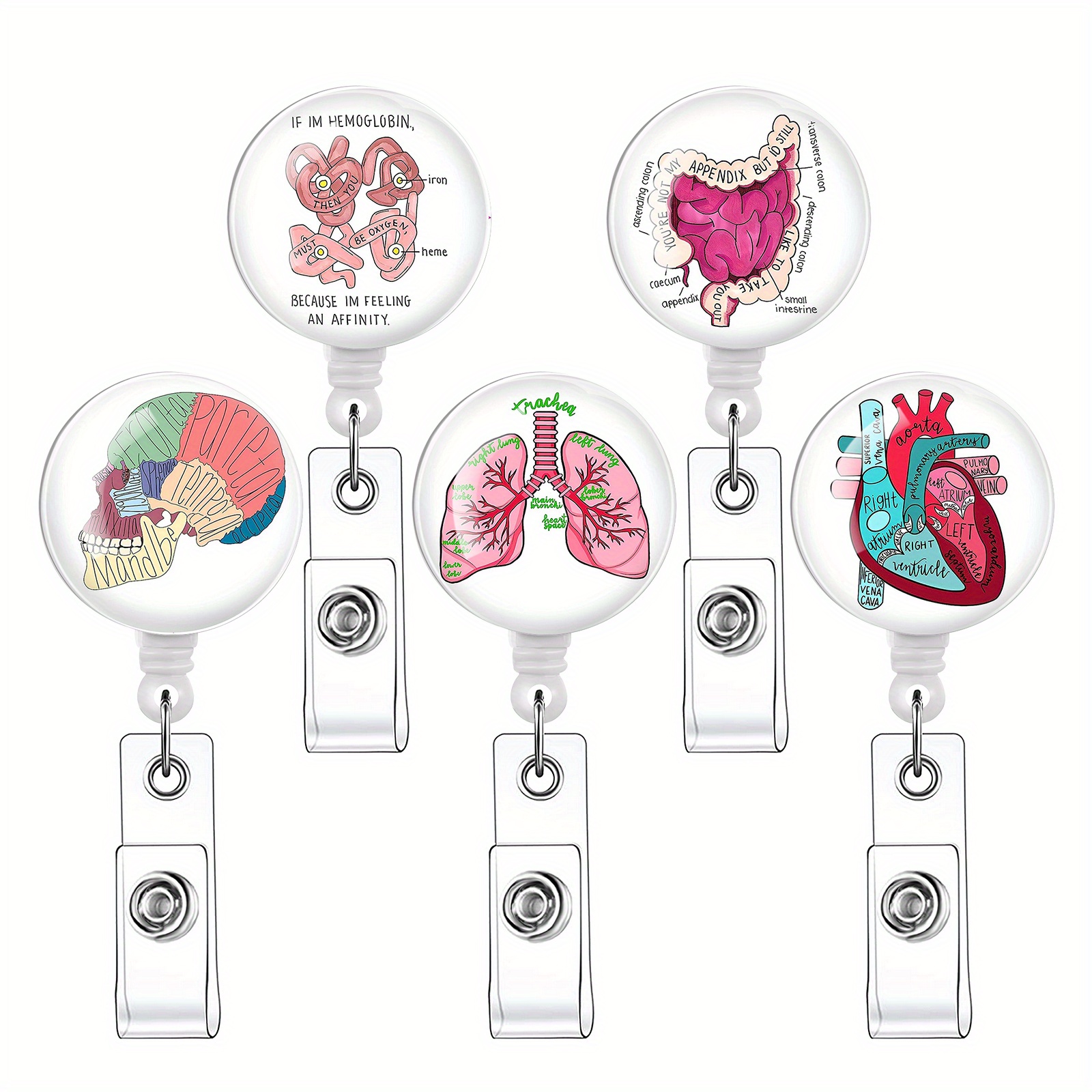  4PCS Butterfly Badge Reel Cute Badge Reel Retractable Nurse  Badge Holder ID Holder with Clips for Nurses, Teachers, Students,  Volunteers : Office Products