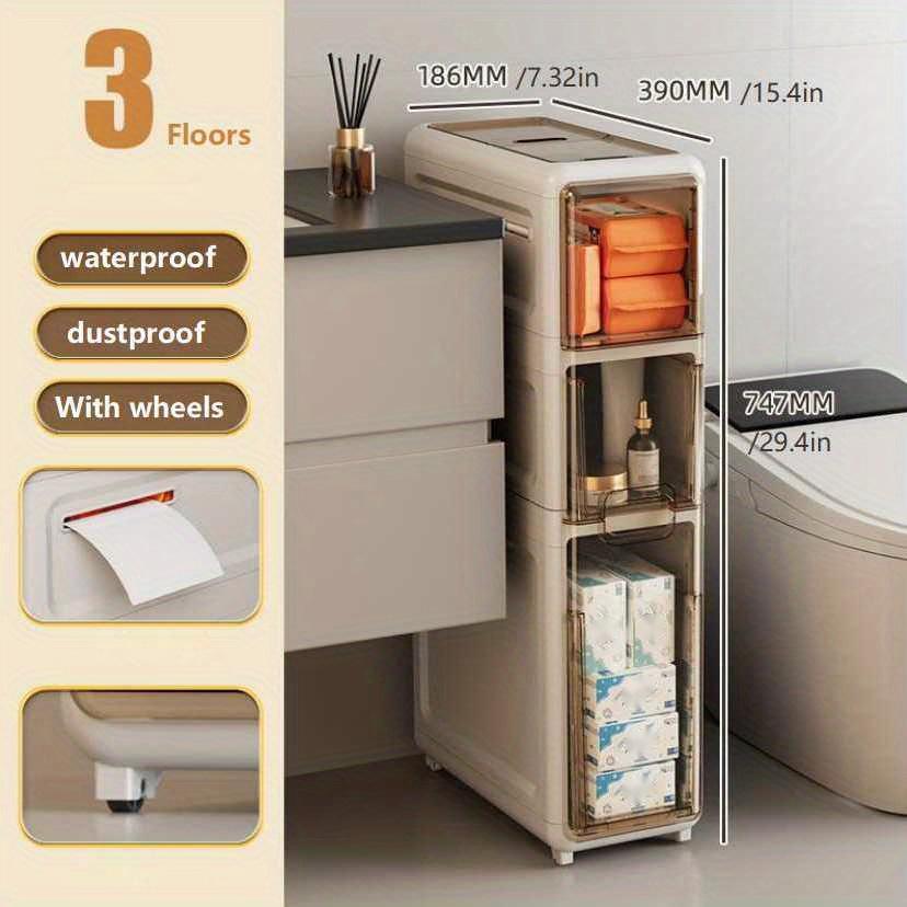 Gemeiju bathroom storage rack drawer-type sandwich storage