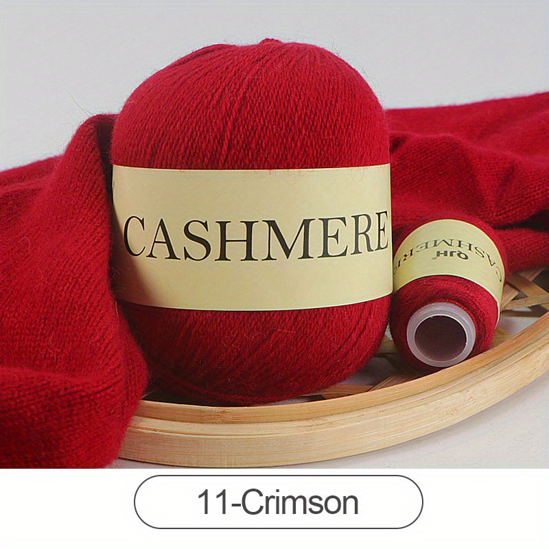  100% Cashmere Yarn, Mongolian Pure Cashmere Yarn 100 g -  Luxuriously Soft Cashmere Yarn for Knitting Crocheting Craft Projects  (Wormwood)