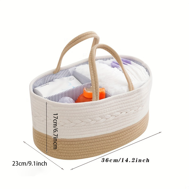 ABenkle Rope Basket, Small Storage Basket, Gift Basket, Rectangle