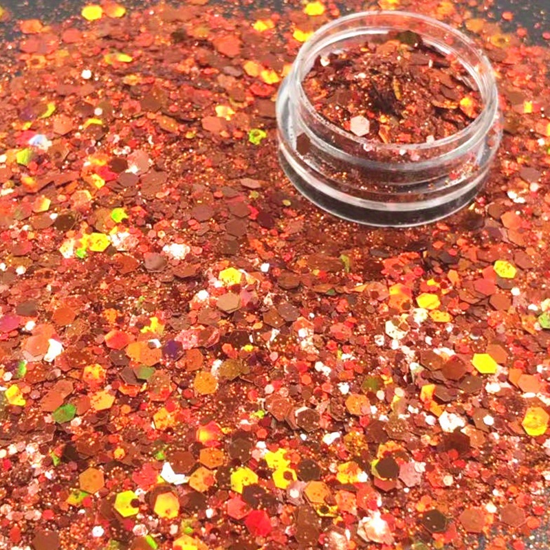 100g/3.5oz Holographic Chunky Glitter Mixed Chunky Glitter for Resin for  Tumbler