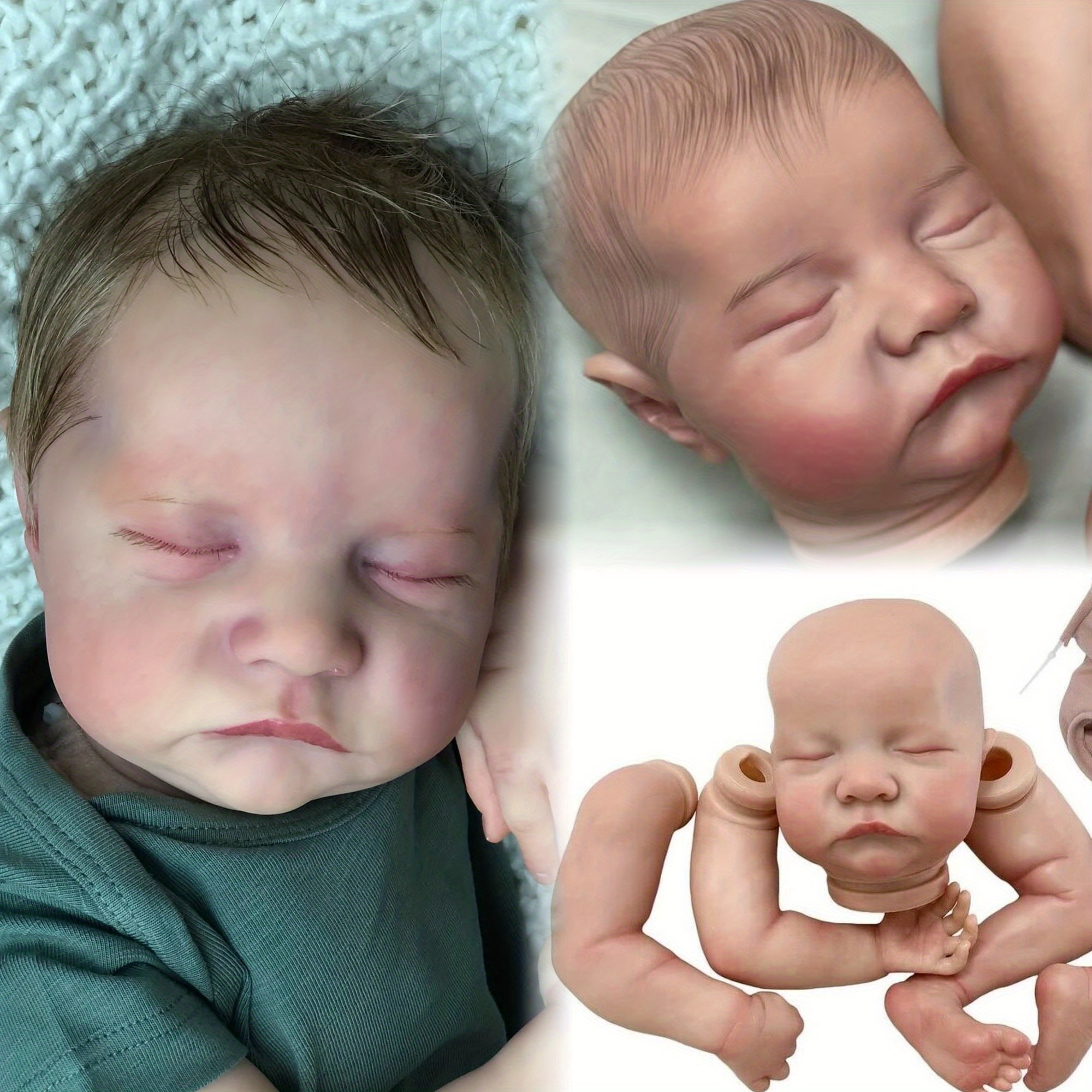 Create Lifelike Reborn Baby Doll Unassembled Diy Kit! Temu