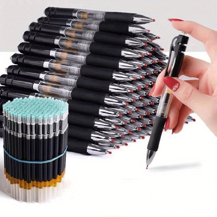 43pcs set gel pen refills set stationery writing pen black Temu