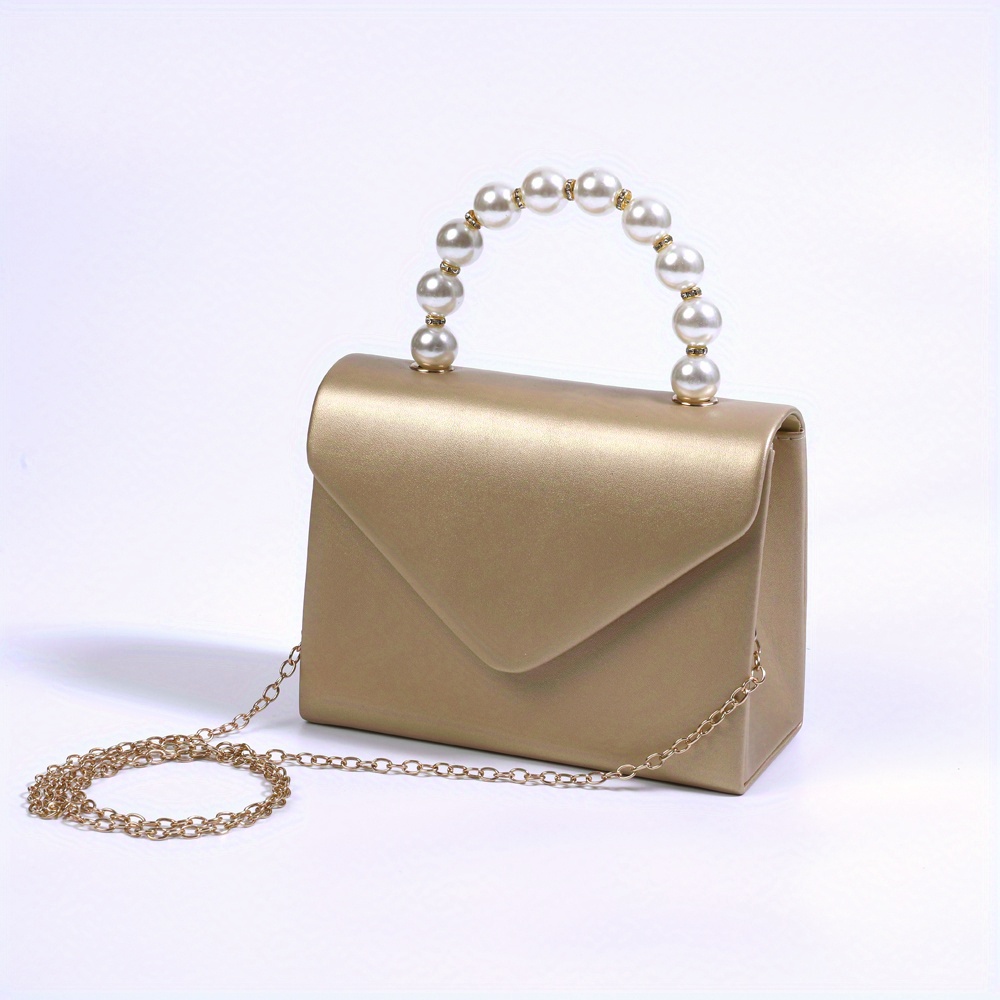 Leather Handbag Ladies  Women's Bags - New Solid Color Chain Pu