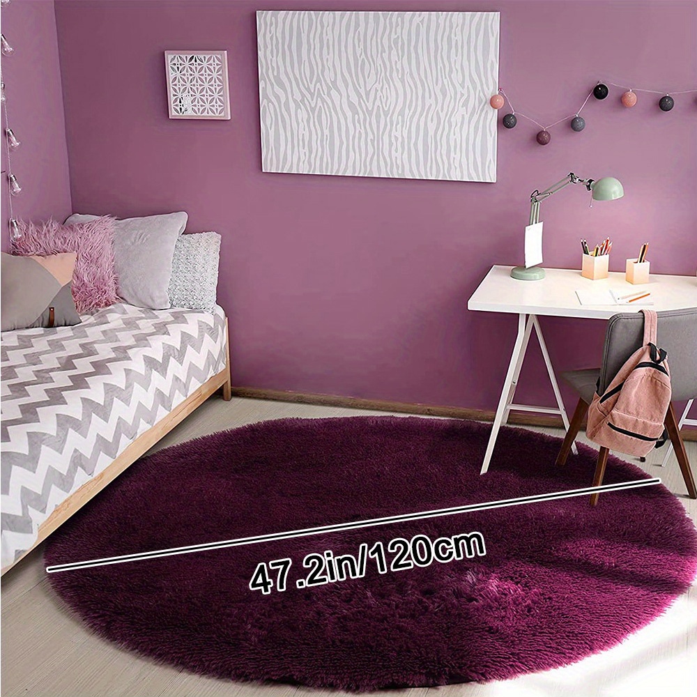 Alfombras redondas de diámetro wekity de 120 cm / 47.2 , alfombras de área  redonda esponjosa, alfombras de felpa suaves adecuadas para dormitorio /  sala de estar (tie-dye rojo)