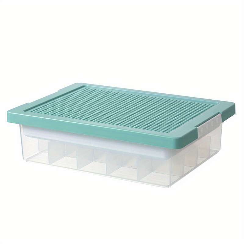 Sterilite Divided Case Stackable Plastic Small Storage Lidded