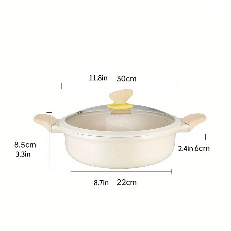 Soup Pot Stainless Steel Pasta Cooking Pot Steamer Pot Sauce Pan Food Cooking  Pan For Home Restaurant Kitchen(22 Cm/8.7in)