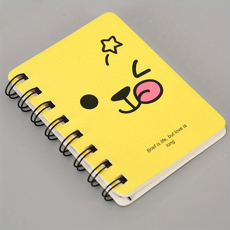 Kawaii Diary Cartoon Coil Notebook A7 Portable Pocket Notepad