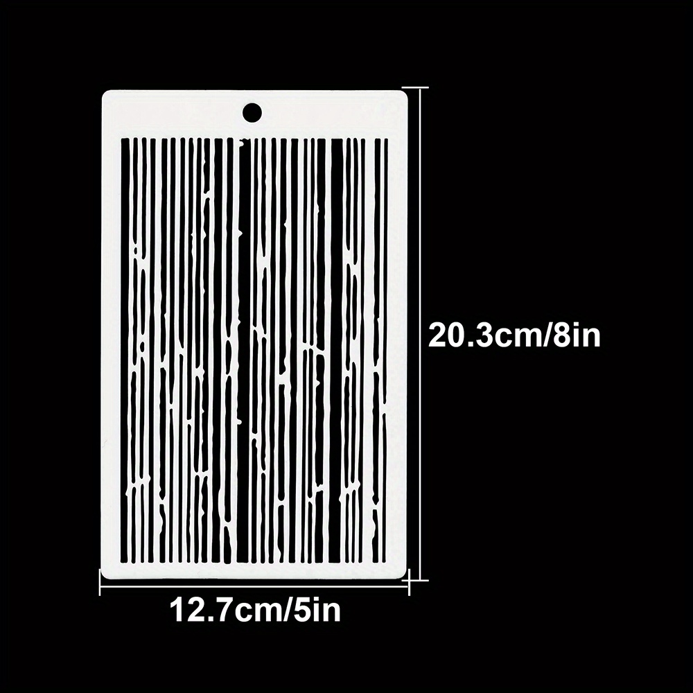 1pc Striped Background Stencils Shoe Stencils Graffiti Stencils Diy Art Stencils For Painting On Wood, Canvas, Paper, Fabric, Floor, Wall, 20.3cmx12.7cm