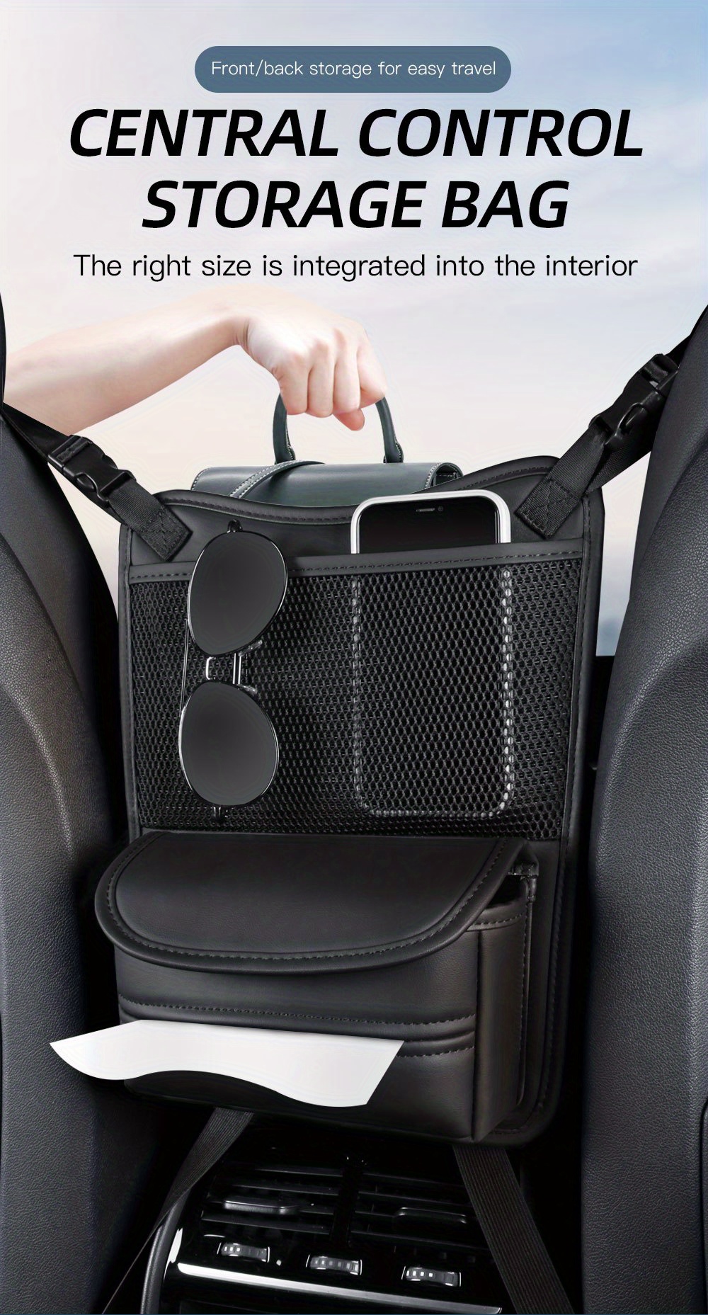 Car Seat Storage Net Pocket Car Storage Bag Storage Bag Car Storage Bag  Hanging Bag - Automotive - Temu
