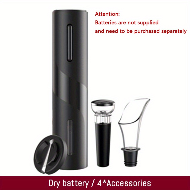 Electric Wine Bottle Opener Set Battery Operated Upgraded Automatic  Corkscrew ABS Opener Kitchen Gadgets Accessories Bar Tools