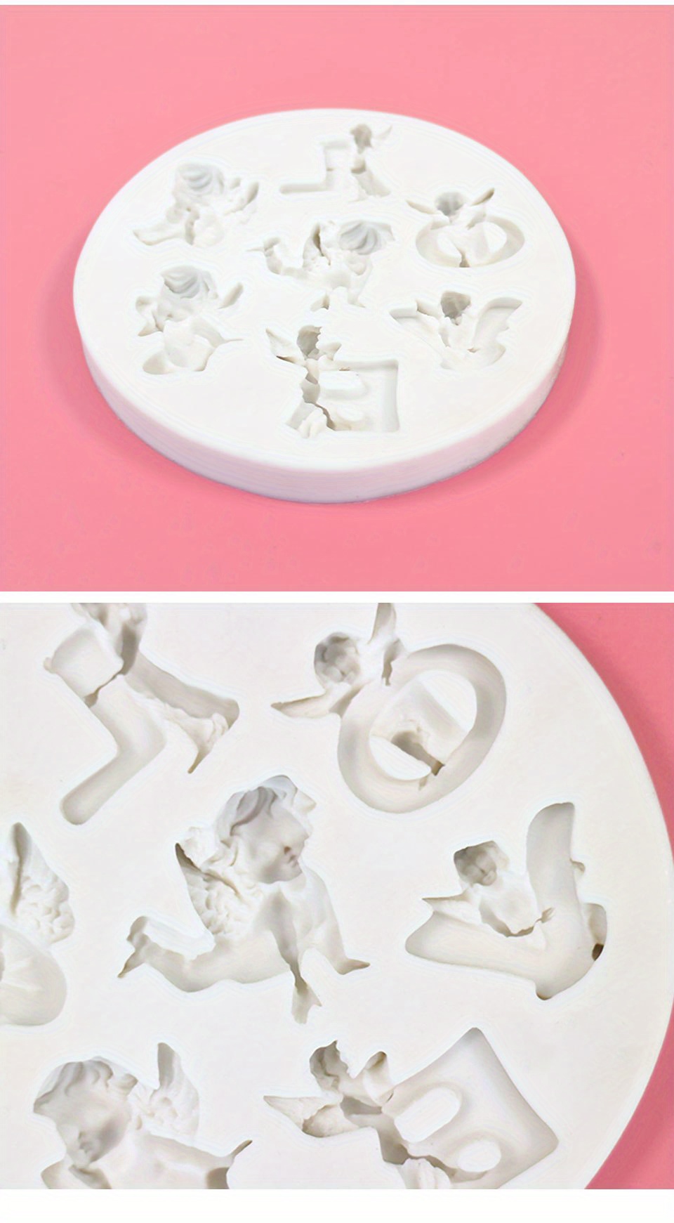 Love Angel Chocolate Mold 3d Silicone Mold Baby Angel Candy Temu