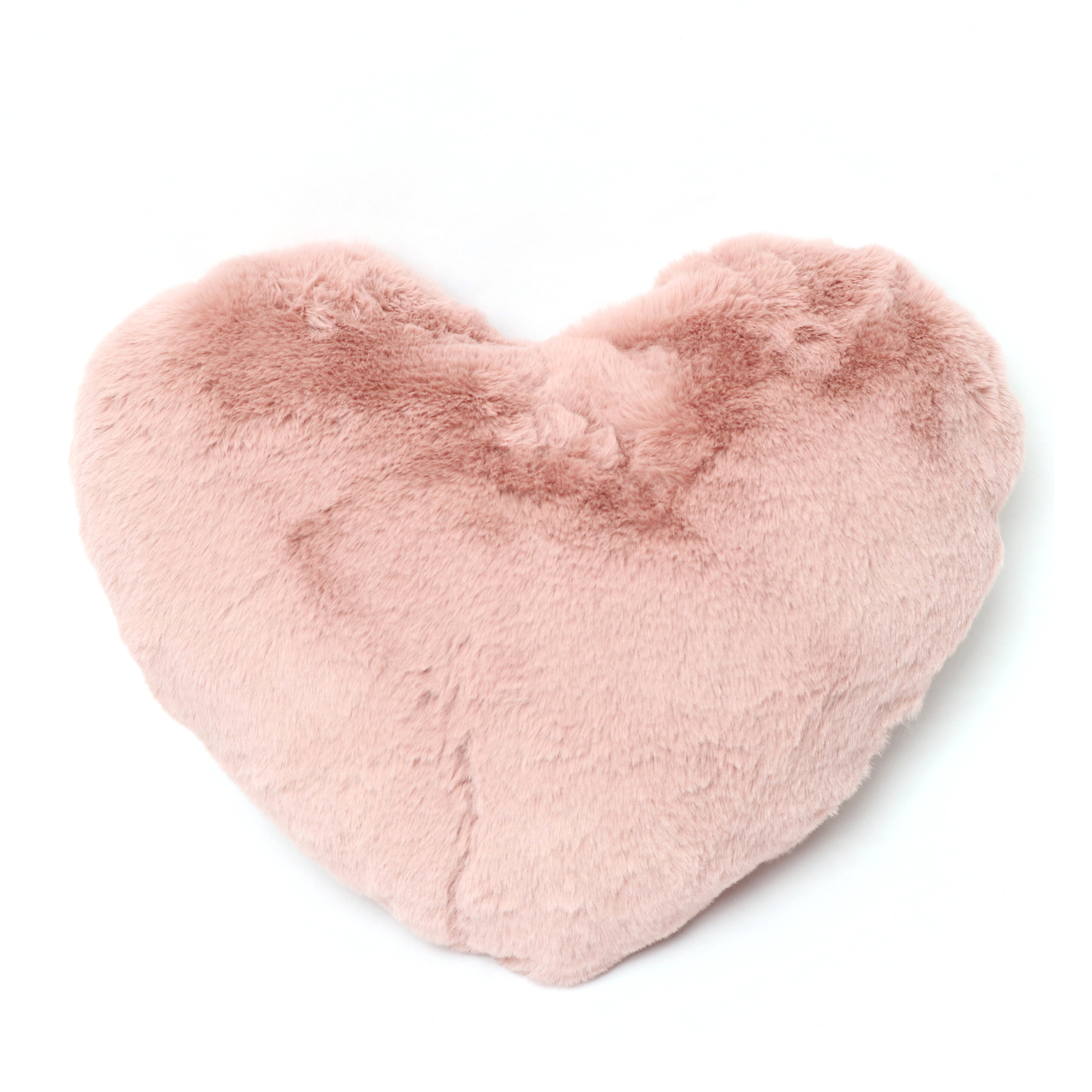 Faux fur 2024 heart pillow