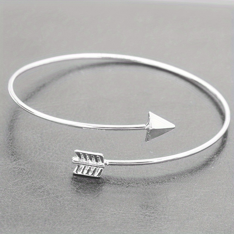 Creative Arrow Cuff Bangle for Men, Holiday Gift